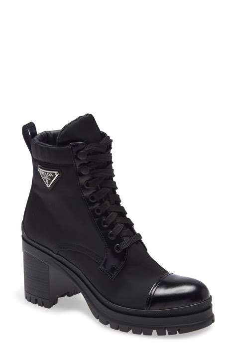 prada knee high boots sale|prada block heel combat boots.